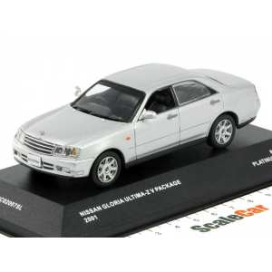 1/43 Nissan Gloria Ultima-Z V-Package 2001 серебристый