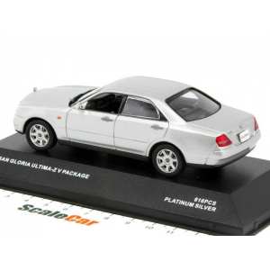 1/43 Nissan Gloria Ultima-Z V-Package 2001 серебристый