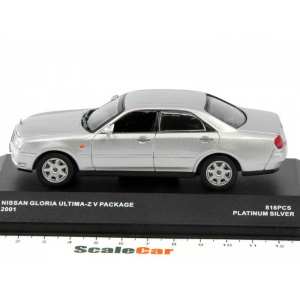 1/43 Nissan Gloria Ultima-Z V-Package 2001 серебристый