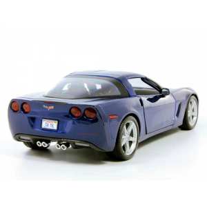 1/18 Chevrolet Corvette C6 2005 coupe темно-синий мет
