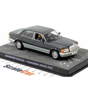 1/43 Mercedes-Benz S-class (W126) James Bond 007 Tomorrow Never Dies 1997 серый металлик