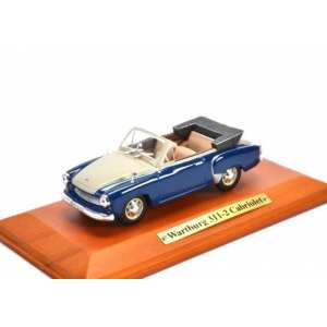 1/43 Wartburg 311-2 Cabriolet 1958 синий с бежевым