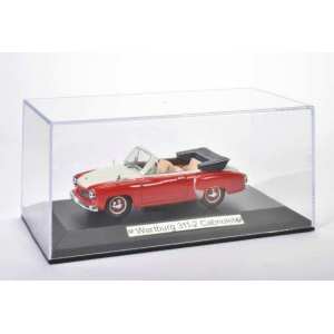 1/43 Wartburg 311-2 Cabriolet 1958 красный с белым