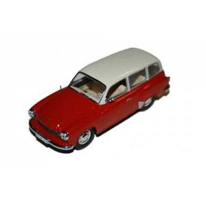 1/43 Wartburg 311-1 Kombi 1962 Red & white