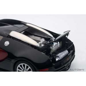 1/18 Bugatti EB 16.4 Veyron production car 001 черный с красным