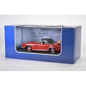 1/43 Mercedes-Benz 190 SL (W121) с багажником 1955 красный с черным