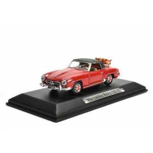 1/43 Mercedes-Benz 190 SL (W121) с багажником 1955 красный с черным