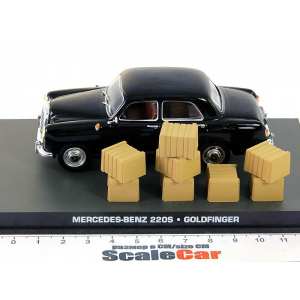 1/43 Mercedes-Benz 220S Goldfinger 1964 черный