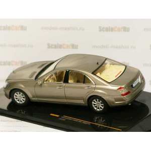 1/43 Mercedes-Benz S420 CDI W221 2006 Metallic Champagne with Brown interior