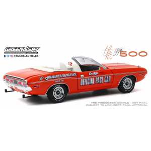 1/18 Dodge Challenger Convertible 55th Indianapolis 500 Official Pace Car 1971