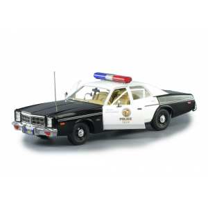 1/18 Dodge Monaco Metropolitan Police с фигуркой Терминатора T-800 1977 Полиция из к/ф Терминатор
