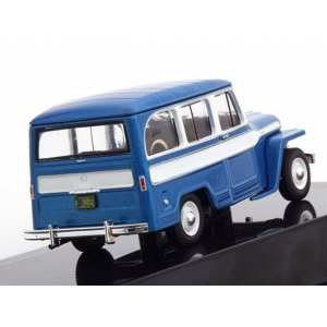 1/43 JEEP Willys Station Wagon 4x4 1960 синий металлик с белым