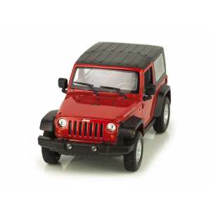 1/24 Jeep Wrangler Rubicon 2007 красный с черным тентом