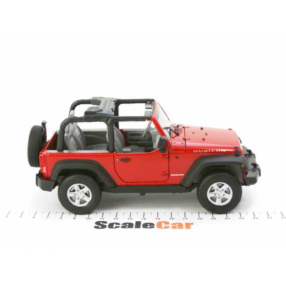 Jeep Wrangler Rubicon 2007 Soft Top Red 1:24 Model 22489CR WELLY 