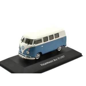 1/43 Volkswagen T1 Bus 1957 синий с белым