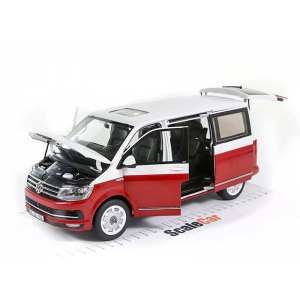 1/18 Volkswagen Multivan Highline T6 красный с белым