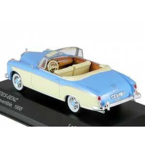 1/43 Mercedes-Benz 220 SE Convertible (W128) 1958 Light Blue/Beige