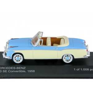 1/43 Mercedes-Benz 220 SE Convertible (W128) 1958 Light Blue/Beige