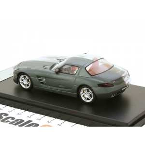 1/43 Mercedes-Benz SLS AMG матовый серый с прозрачным кузовом и красным салоном