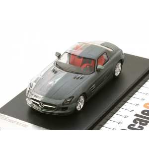 1/43 Mercedes-Benz SLS AMG матовый серый с прозрачным кузовом и красным салоном