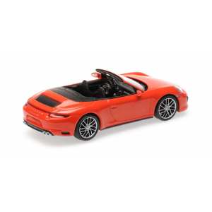 1/43 Porsche 911 (991.2) Carrera 4S Cabriolet 2017 оранжевый