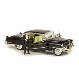 1/18 Cadillac Fleetwood Series 60 Special с фигуркой Дон Вито Корлеоне 1955 чернный, из к/ф Крёстный отец