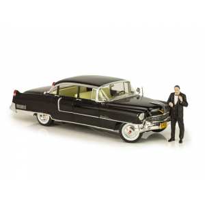 1/18 Cadillac Fleetwood Series 60 Special с фигуркой Дон Вито Корлеоне 1955 чернный, из к/ф Крёстный отец