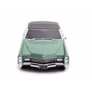 1/18 Cadillac DeVille Softtop 1968 зеленый металлик с черным