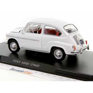 1/24 FIAT 600D 1960 белый