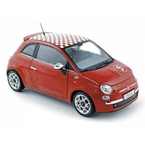 1/18 Fiat 500 Sport check roof 2007 Red