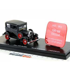 1/43 FIAT 508 BALILLA – 80° Anniversary – 1932/2012 черный