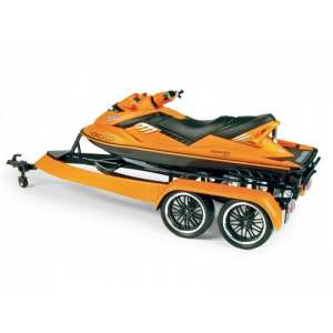 1/18 Chrysler 300C Parotech с прицепом и водным мотоциклом (Jet Ski) Parotech 2007 Orange/Black