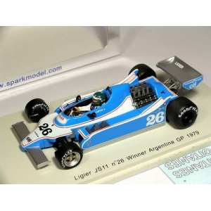 1/43 Ligier JS11, 26, Победитель Argentinean GP 1979 Jacques Laffite