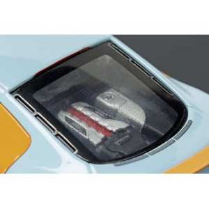 1/43 Audi R8 GT тюнинг GULF RACING 2010 Lightblue/orange