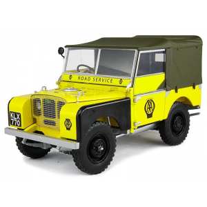 1/18 LAND ROVER - 1948 - YELLOW - AA ROAD SERVICE