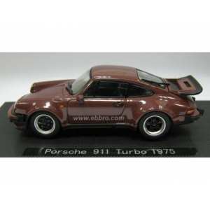 1/43 Porsche 911 turbo 1975, Brown metal.