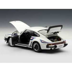 1/18 Porsche 911 (930) 3.0 TURBO (WHITE W/ MARTINI STRIPES) 1976