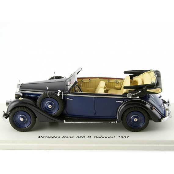 大人気■スパークモデル 1/43 1937 メルセデスベンツ320A コンバーチブル 乗用車