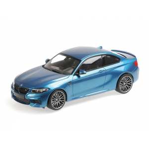 1/18 BMW M2 Competition 2019 голубой металлик