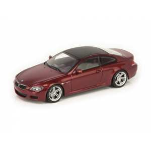 1/43 BMW M6 Coupe E63 2006 бордовый