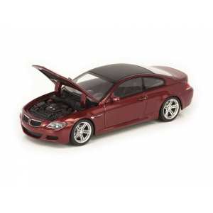 1/43 BMW M6 Coupe E63 2006 бордовый