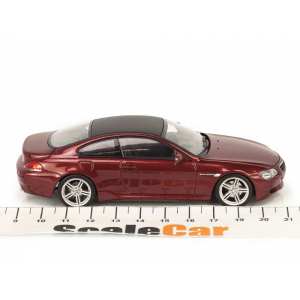 1/43 BMW M6 Coupe E63 2006 бордовый