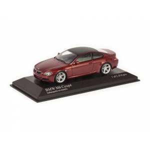 1/43 BMW M6 Coupe E63 2006 бордовый