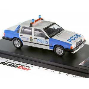 1/43 VOLVO 740 Turbo Stockholm City Police (полиция Швеции) 1985