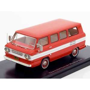 1/43 Chevrolet Corvair Window Van (Микроавтобус) 1963 красный/белый