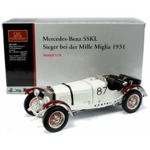 1/18 Mercedes-Benz SSKL Mille Miglia 1931 87 Победитель гонки Рудольф Караччиола