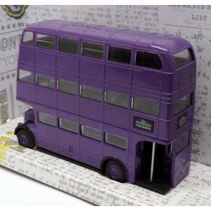 1/76 Triple Decker Knight Bus фиолетовый трехэтажный автобус из фильма Гарри Поттер