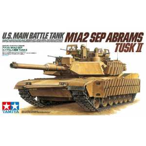 1/35 Американский танк М1А2 Abrams SEP TUSK 2 c 120мм с 2 фигурами