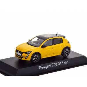 1/43 Peugeot 208 GT Line 2019 желтый