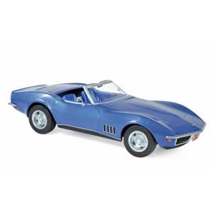 1/18 Chevrolet Corvette Convertible 1969 синий металлик
